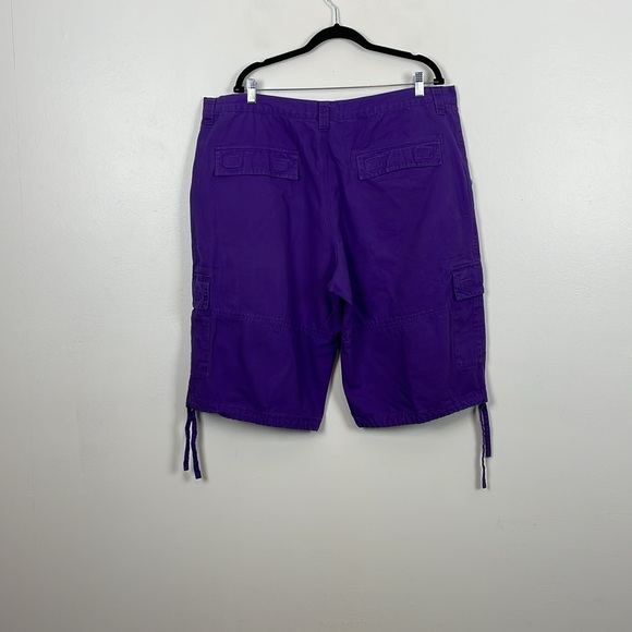 Raw Blue Cargo Drawstring Hem Swagnificent Baggy Drawstring Hem Mens 44 Shorts - Picture 5 of 9